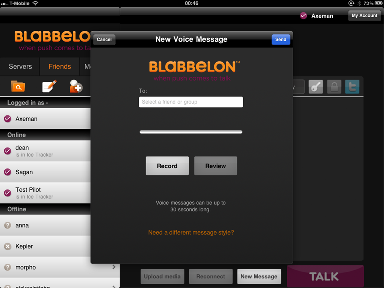 Blabbelon Talk iPad Preview Image
