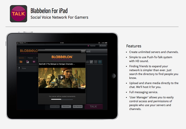 Blabbelon Talk iPad